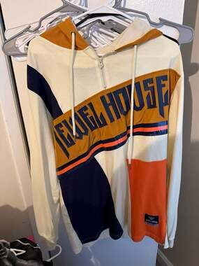 Jewel House Denim Company Colorblock Quarter-Zip Hoodie
